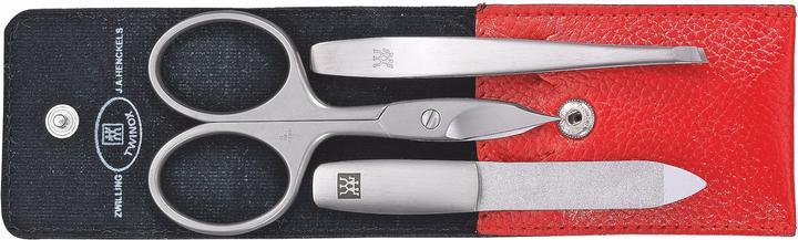Actual product image Zwilling Pocket case, cowhide red, 3 pcs.