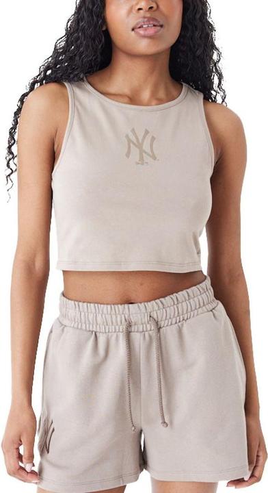 New Era Ladies Crop Tank Top New York Yankees ash - L (L)
