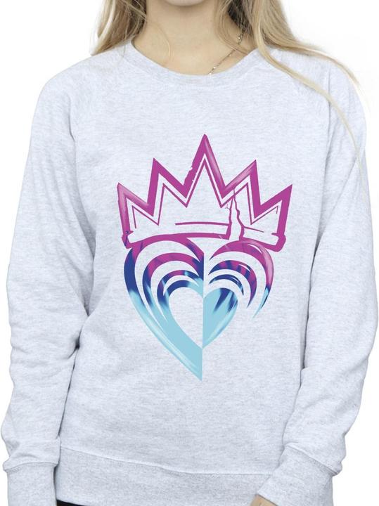 Actual product image Disney Womens/Ladies Descendants Pink Crown Sweatshirt (S)