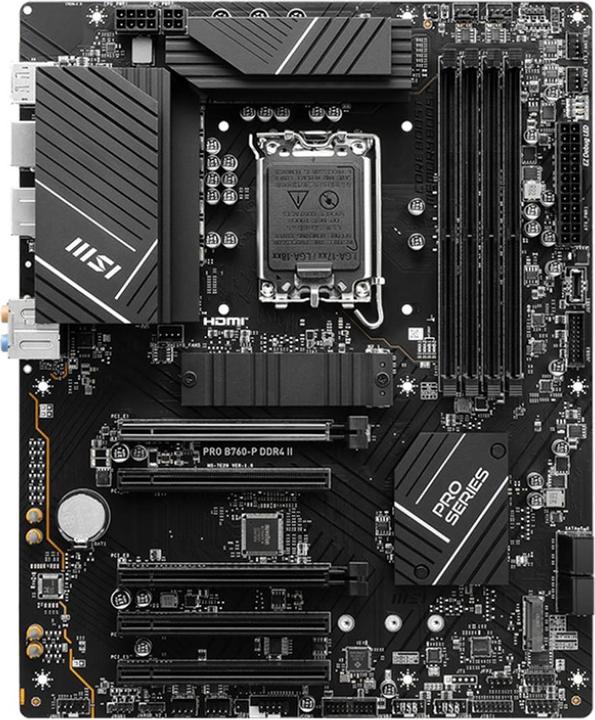 Immagine prodotto MSI PRO B760-P DDR4 II (LGA 1700, Intel B760, ATX)