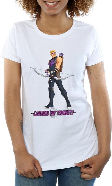 Actual product image Womens/Ladies Hawkeye Locked On Target Cotton T-Shirt (L)