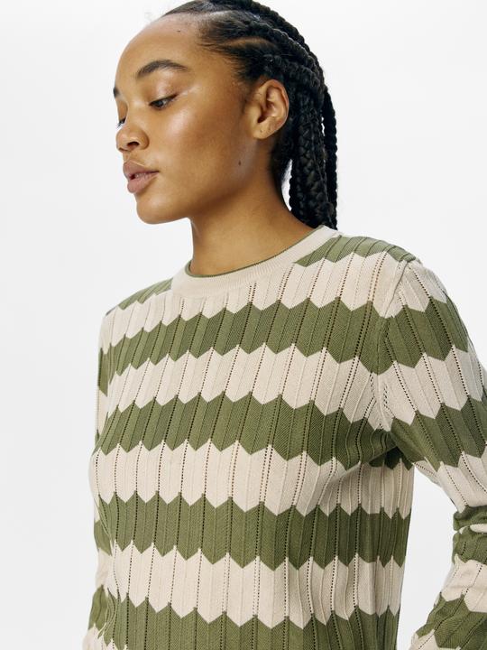 Produktbild Object Gestreifter Strickpullover (S)