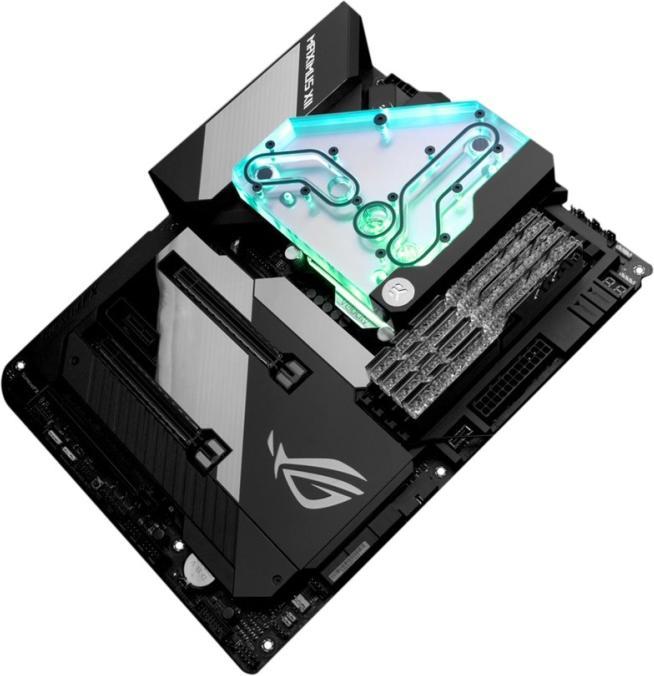 Actual product image EKWB EK Quantum Momentum VRM Bridge ROG Maximus XII Formula D-RGB - Acrylic