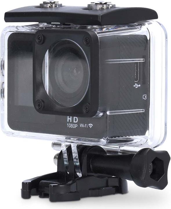 Produktbild Nedis Action Cam | Dualer Bildschirm | 1080p@30fps | 12 MPixel | Wasserdicht bis: 30.0 m | 70 min | (30p, WLAN)