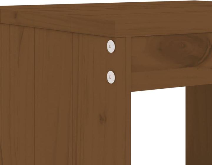 Immagine prodotto VidaXL 17-tlg. Garten-Essgruppe Honigbraun Massivholz (100 cm)
