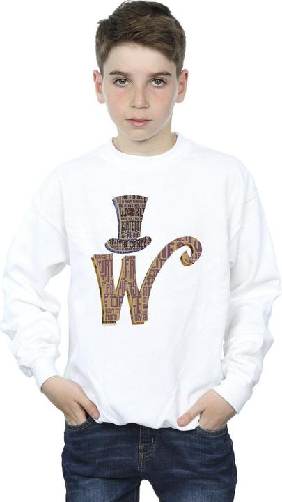 Produktbild Willy Wonka & the Chocolate Factory W Logo Hat Sweatshirt Jungen (140, 146)