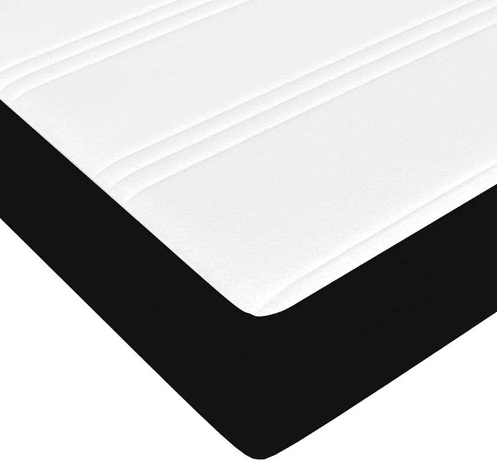 Image du produit VidaXL Ottoman-lit avec matelas Noir 140x200 cm Tissu (140 x 200)