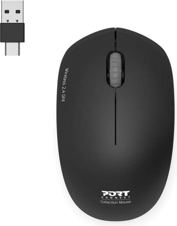 Produktbild Port Designs 900540 Maus Beidhändig RF Wireless Optisch 1600 DPI (Kabellos)