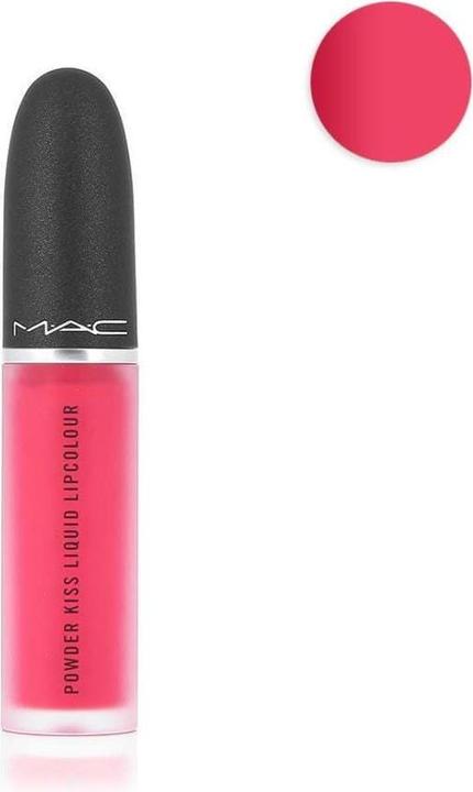 Actual product image MAC Cosmetics Powder Kiss Liquid Lipcolour (Billion $ Smile)