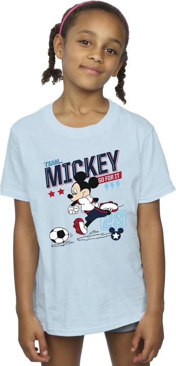 Immagine prodotto Disney Mickey Mouse Team Mickey Football Maglietta Ragazze (140, 146)