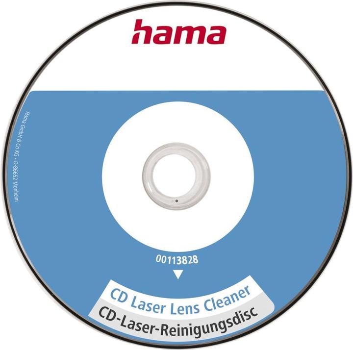 Image du produit Hama Disque de nettoyage laser CD, avec liquide de nettoyage, emballé individuellement (0 x)