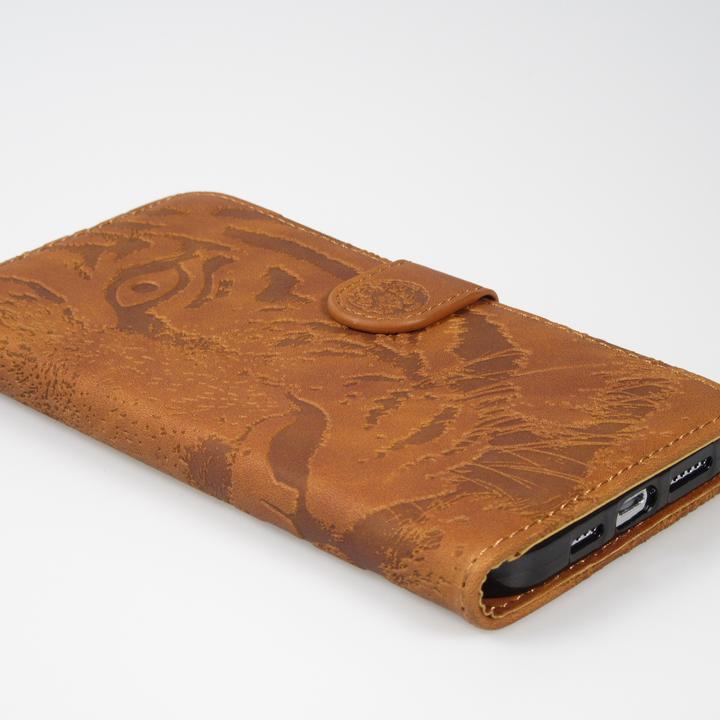 Actual product image PhoneLook Fourre Flip 3D en similicuir Oeil du tigre (Apple iPhone 14 Pro Max)