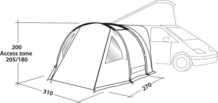 Actual product image Easy Camp Shamrock awning (Awning, 8.70 kg, 1 person)