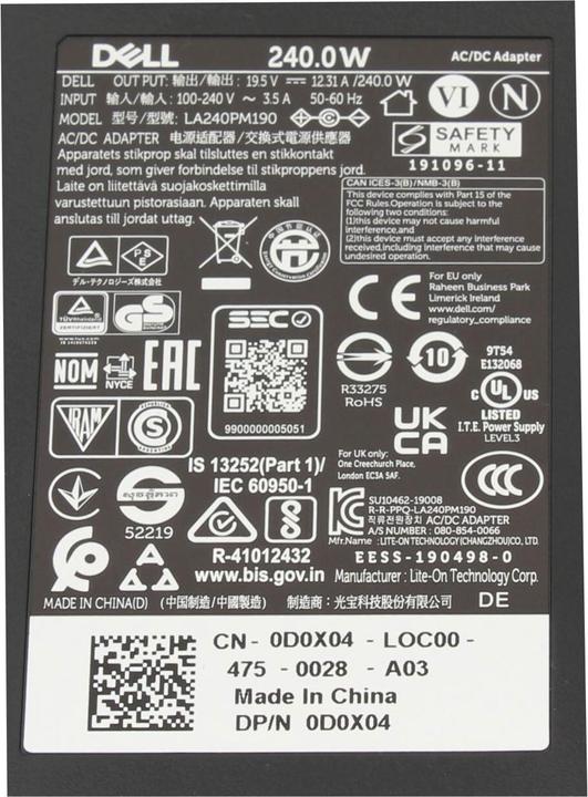Image du produit Dell LA240PM190 (240 W)