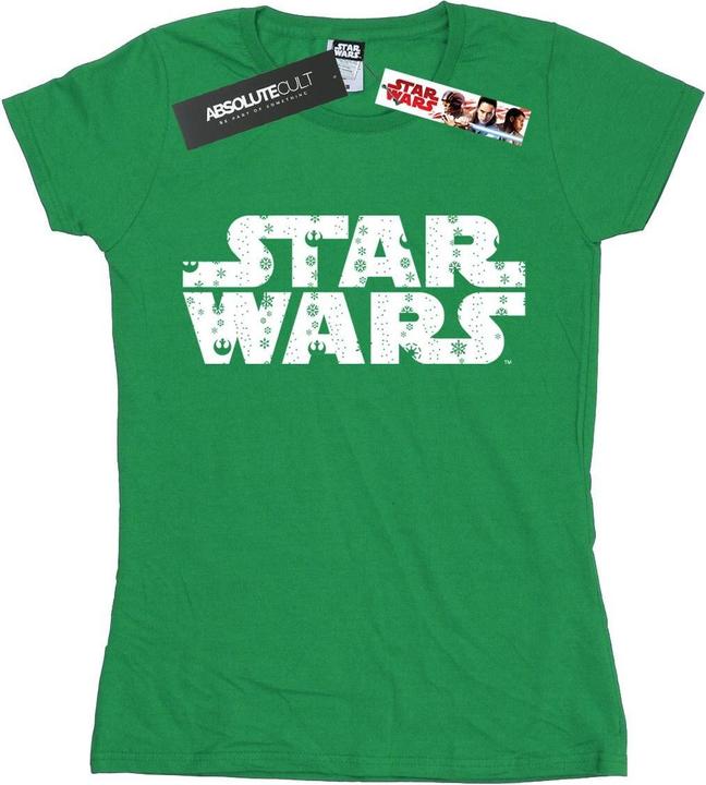 Immagine prodotto Star Wars Christmas Logo Maglietta Donna (XXL)