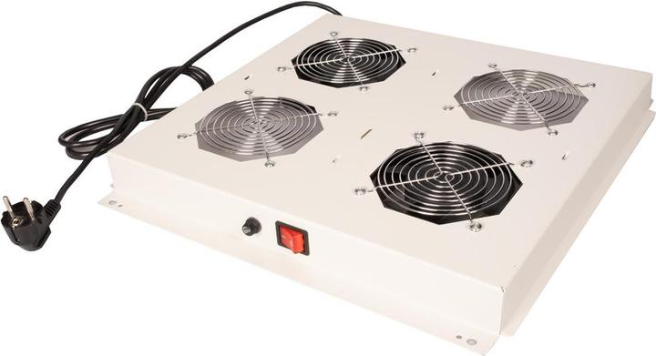 Roline 19-inch roof vent unit 2 fans ON/OFF grey