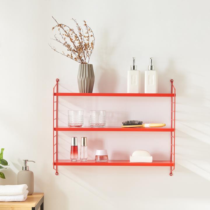 Produktbild En.Casa Modulares Wandregal Strängnäs 2er Set Rot