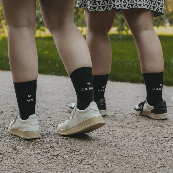 Produktbild Eulenschnitt Socken be happy 39-42 schwarz - von (39 - 42)