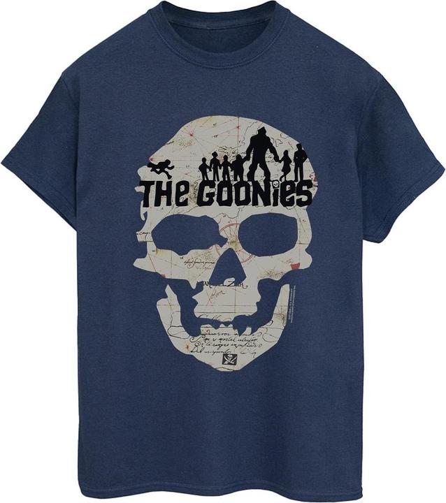 Actual product image Universal Textiles Womens/Ladies Map Skull Cotton Boyfriend T-Shirt (3XL)