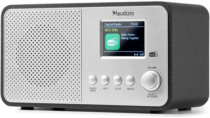Actual product image Audizio DAB+ Radio Avio Silber, Radio Tuner: FM, DAB+ (FM, DAB+, Bluetooth)