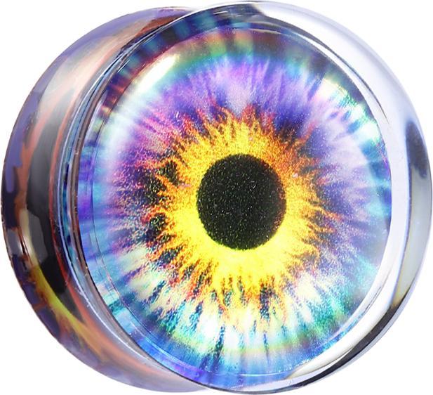 Produktbild Star Piercing Flared Plug transparent Auge (ohne Messing, Acryl)