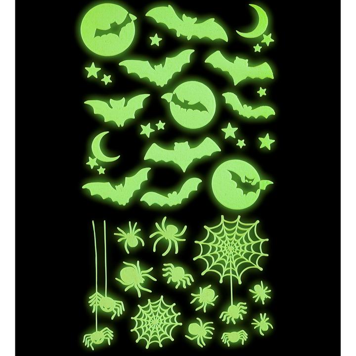 Actual product image Magni Decorative stickers Halloween bat and spiders
