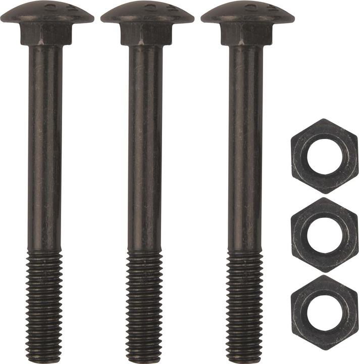 Produktbild Sonneck Schraubenset für Langband einseitig 400mm, Schwalbenschwanz, schwarz verzinkt