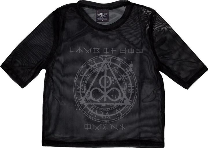 Lamb Of God Omens Clock Netzgewebe Crop Top (Girlie)