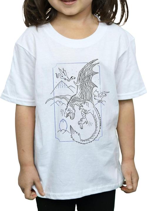 Immagine prodotto Dragon Line Art Maglietta Ragazze (116)