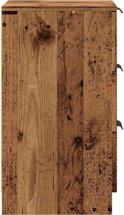 Actual product image VidaXL Bedside cabinet in reclaimed wood look 40x36x65 cm wood-based material (40 x 36 x 65 cm)