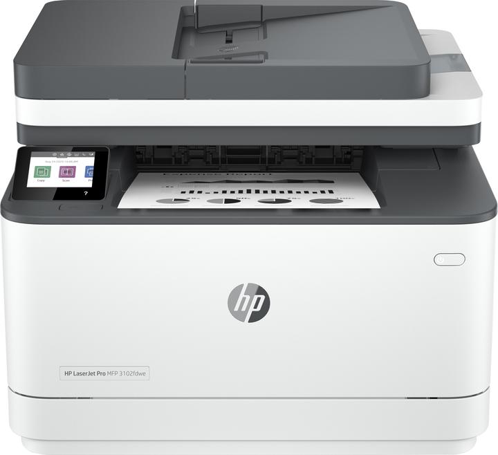 Actual product image HP LaserJet Pro MFP 3102Fdwe (Laser, Black and white)