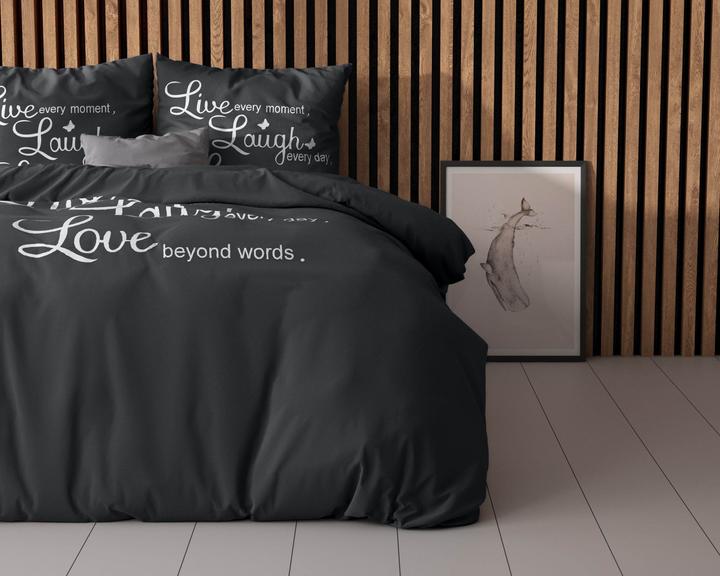 Produktbild Sleeptime Bettbezug Live, laugh and love (Duvetbezug, 240 x 220 cm)