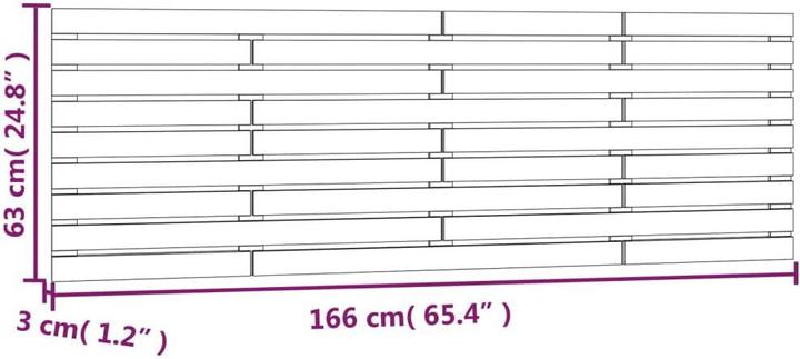 Actual product image VidaXL Oksiutka (166 x 3 x 63 cm)