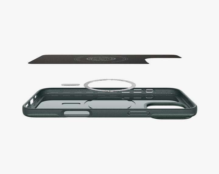 Actual product image Spigen Thin Fit Mag iPhone 16 Pro Max Magsafe zielony/abyss green ACS07981 (Apple iPhone 16 Pro Max)
