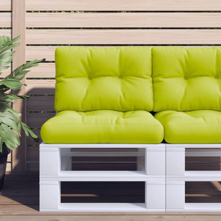 Produktbild VidaXL Palettenkissen Palettenpolster Palettensofa Rückenkissen Hellgrün Stoff (50 x 40 x 12 cm)