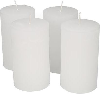 Actual product image Söllner Floristik Pillar Candle 120x70mm white 4pcs Set (4 pcs.)