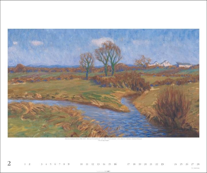 Produktbild Worpsweder Landschaften Kalender 2025 (55 x 46 cm, Deutsch, Englisch)
