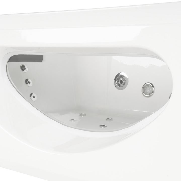 Image du produit Home Deluxe Baignoire à hydromassage avec LED de luminothérapie BLUE DIVE M - 180x90cm (90 cm, 180 cm)