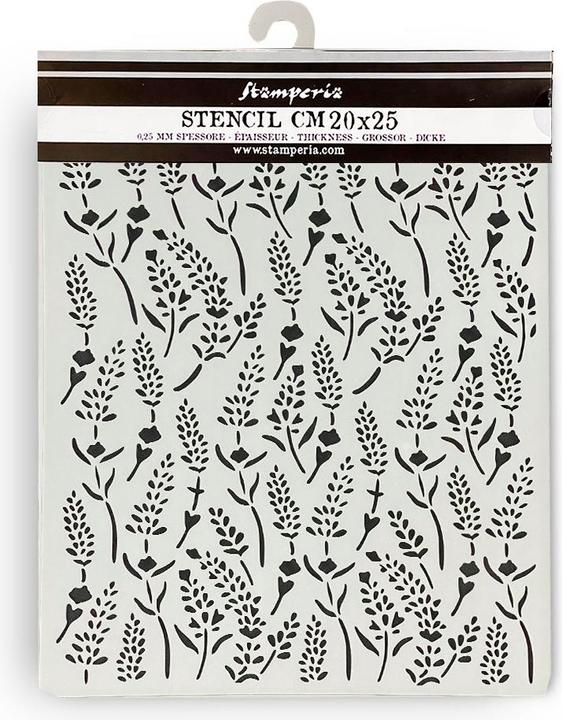 Actual product image Stamperia Lavender" stencil, 20 x 25 cm