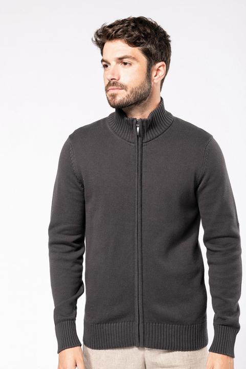 Produktbild Kariban Strickjacke mit Reissverschluss (L)