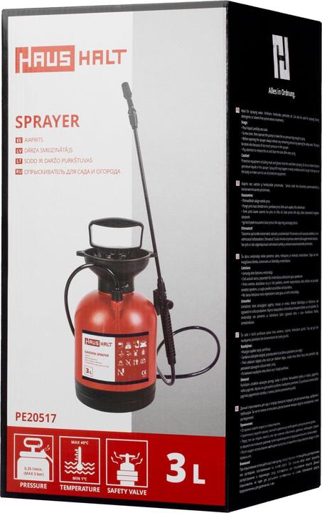 Actual product image Haushalt SPRAYER 3L HH PE20517