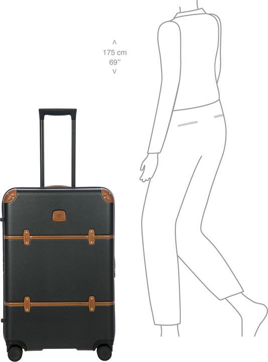Actual product image Brics Bellagio 4-wheel trolley 70.5 cm with expansion fold (78 l, M (50 - 90l))