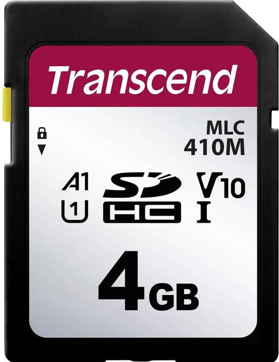 Image du produit Transcend Carte mémoire flash 410M (4 Go, SDHC, U1, UHS-I)