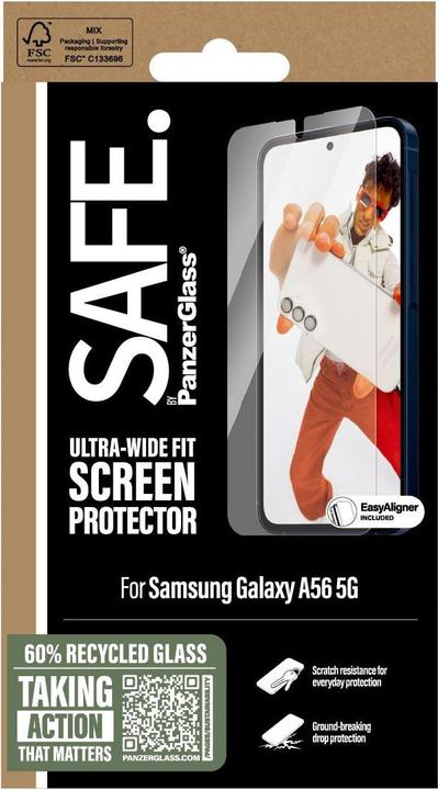 Immagine prodotto PanzerGlass Safe By Screen (1 Pezzo/i, Samsung Galaxy A55, Samsung Galaxy A56)