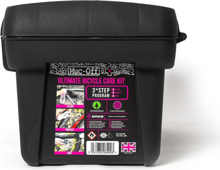 Immagine prodotto Muc-Off Kit Bicicletta Ultimate (1800 ml, Pulitore per biciclette, Detergente per catena, Lubrificante universale, Spugna, Set di cura)