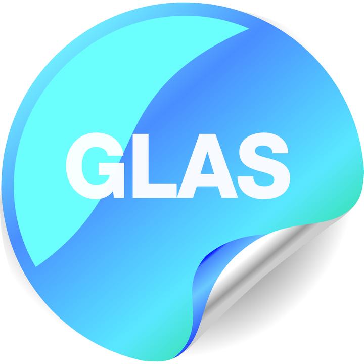 Helm 140 Glass fitting set with soft-close mechanism on both sides without runner rail