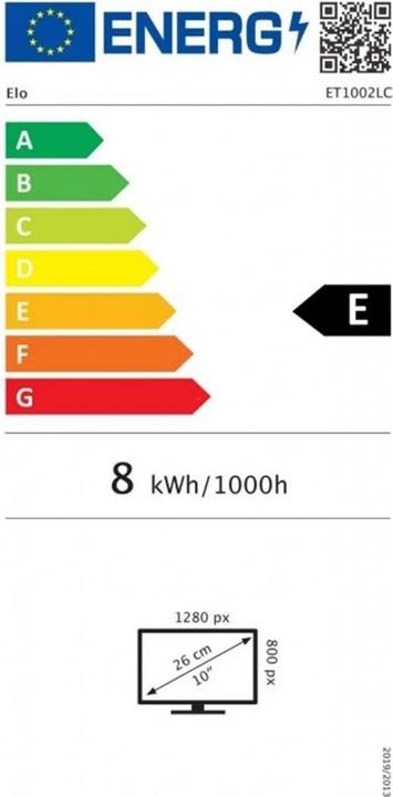 Energie-Label ēlo Elo 1002L (1280 x 800 Pixel, 10.10")