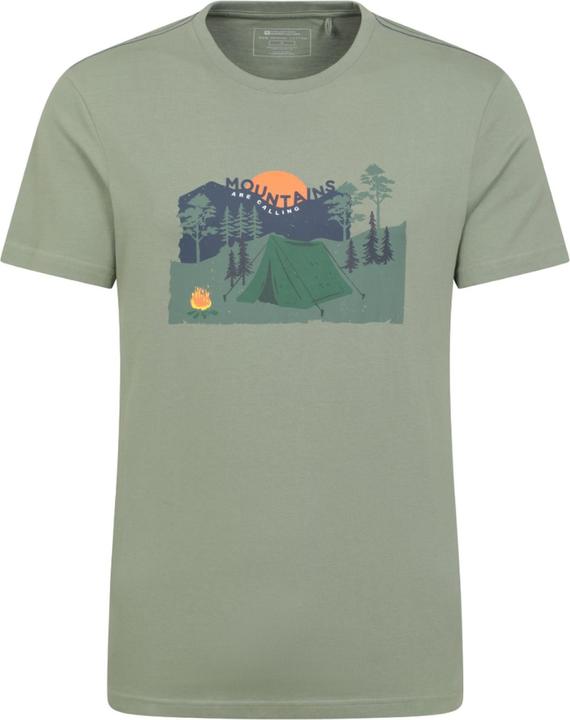 Actual product image Mountain Warehouse Mens Camping Organic T-Shirt (XS)