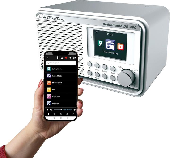 Immagine prodotto Albrecht DR 490 (Web radio, DAB, WiFi)