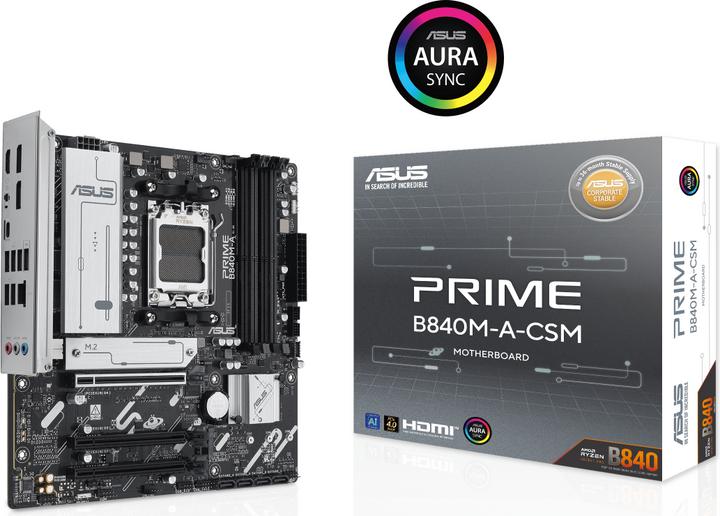 Image du produit ASUS PRIME B840M-A-CSM (AM5, AMD B840, mATX)